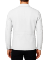 Zane White Leather Blazer Backs