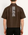 Believer Oversized Snap Shirt Back