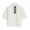 Believer Snap White Shirt Back