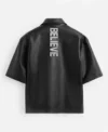 Buy Believer Oversized Snap Black Shirt Back