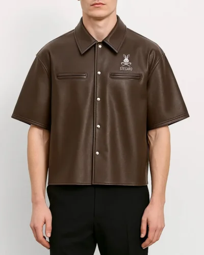 Believer Oversized Snap Coffe BrownShirts