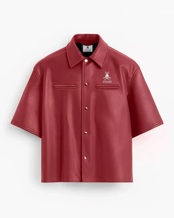 Believer Oversized Snap Marroon Shirt