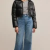 Harper Black Cropped Puffer Jacket