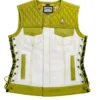 Squadron Eagle Yellow Moto Leather Vest