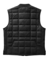 Alex Premium Black Leather Vest Back