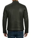Buy Classic Men's Cafe Racer Genuine Leather Jacket Olive Green