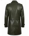 Buy Men's Lambskin Leather Long Coat green