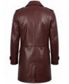 Buy Men's Lambskin Leather Long Coat maroon