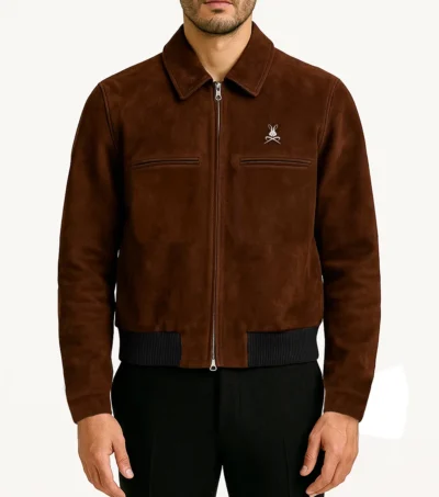 Caden Brown Suede Jacket