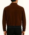 Caden Brown Suede Jacket Back