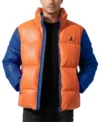 Color Block Quilted Puffer Jacket