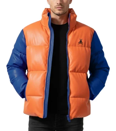 Color Block Quilted Puffer Jacket