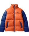 Color Block Quilted Puffer Jacket Front