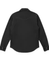 Stegaro Suede Leather Black Shirt Back