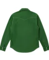 Stegaro Suede Leather Green Shirt Back
