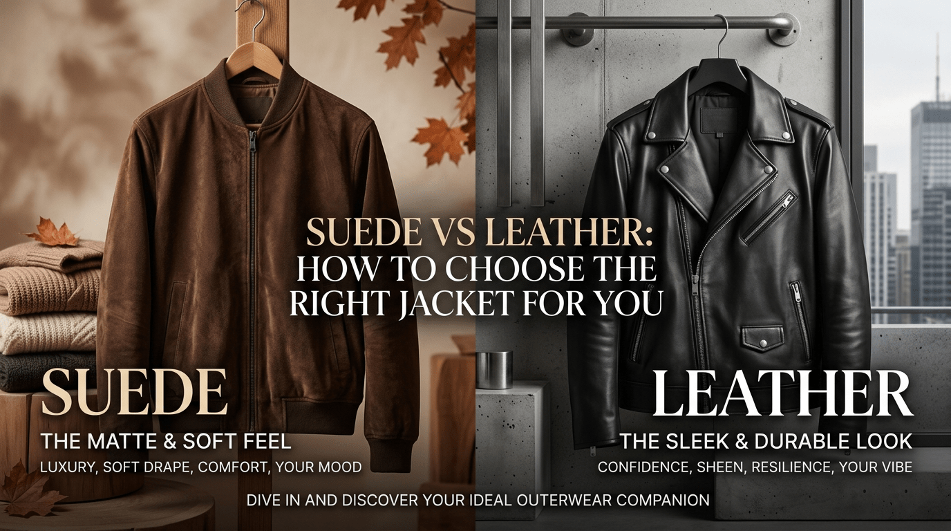 Suede vs Leather: How to Choose the Right Jacket for You