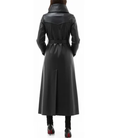 Buy Alaska Women’s Black Genuine Leather Long Coat