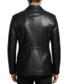 Buy Men's Two Button Lambskin Leather Blazer Black