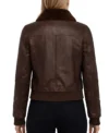 Buy Women’s Brown Sheepskin Leather Bomber Jacket