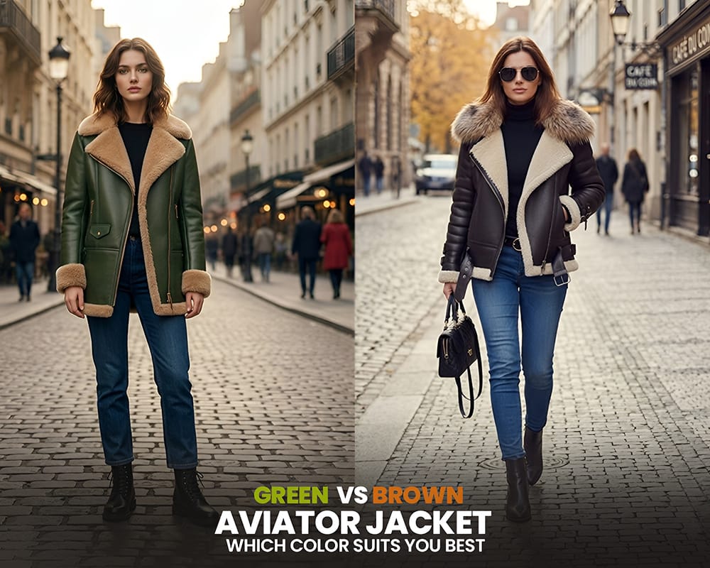 Green vs Brown Aviator Jacket: Which Color Suits You Best