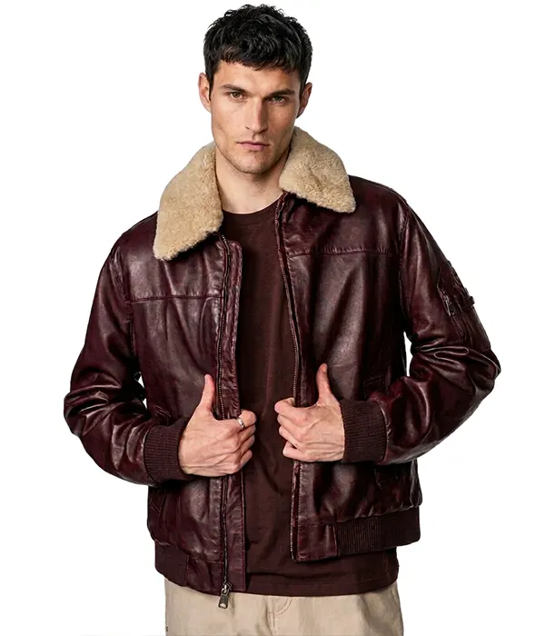 Bomber Style Aviator Jacket