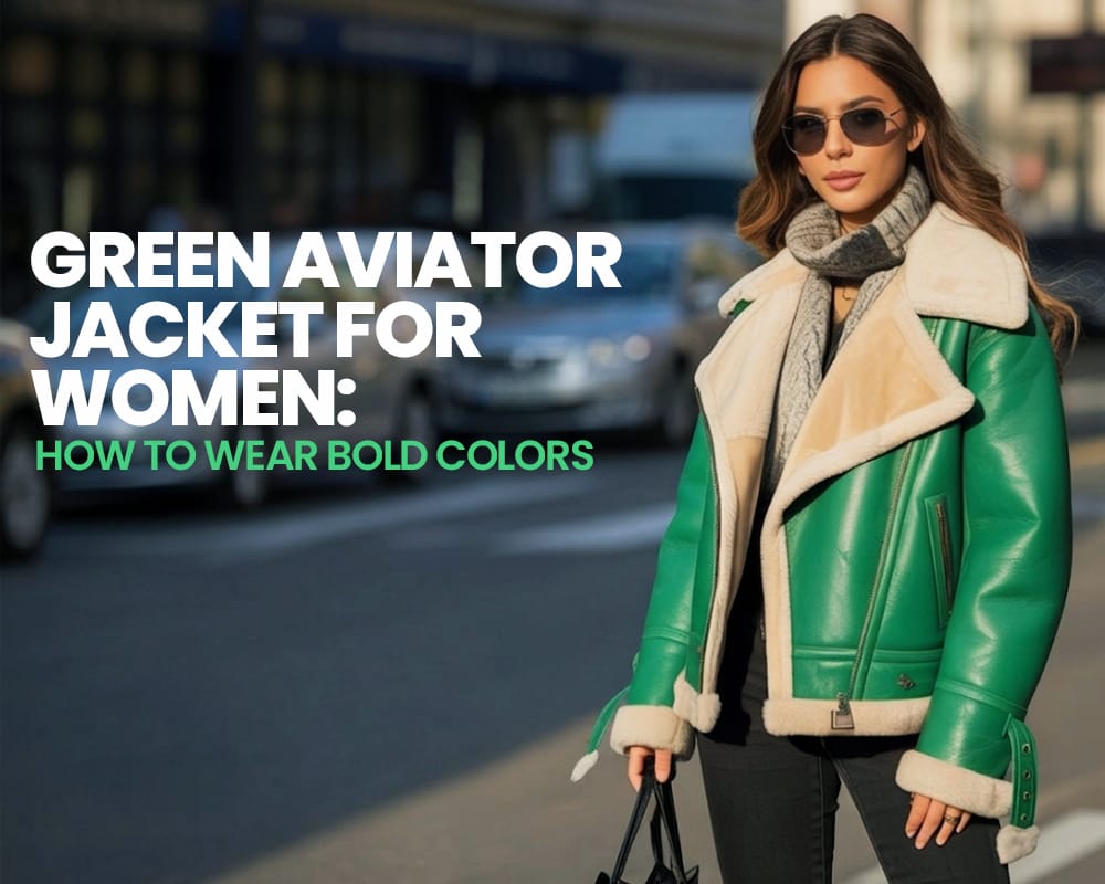 Green Aviator Jacket for Women: How to Wear Bold Colors