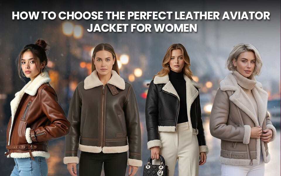 How to Choose the Perfect Leather Aviator Jacket for Women