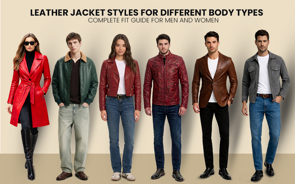 Leather Jacket Styles for Different Body Types: Complete Fit Guide for Men and Women