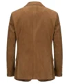 Mens Tobacco Brown Heritage Suede Blazer back