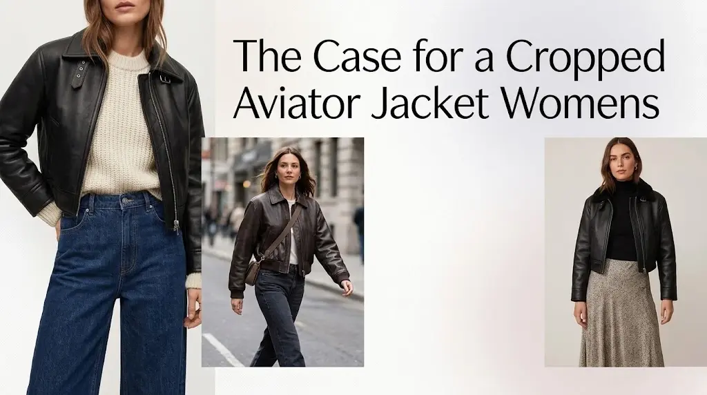 The Case for a Cropped Aviator Jacket Womens