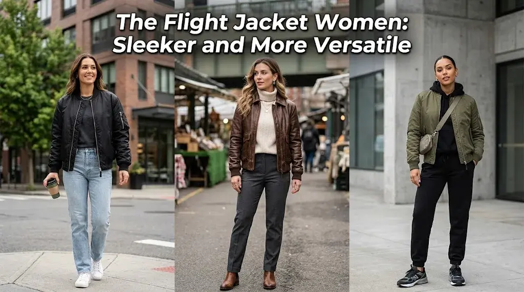 The Flight Jacket Women: Sleeker and More Versatile