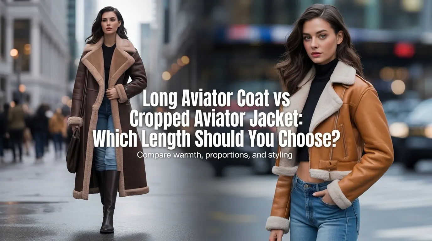 Long Aviator Coat vs Cropped Aviator Jacket: Which Length Should You Choose?
