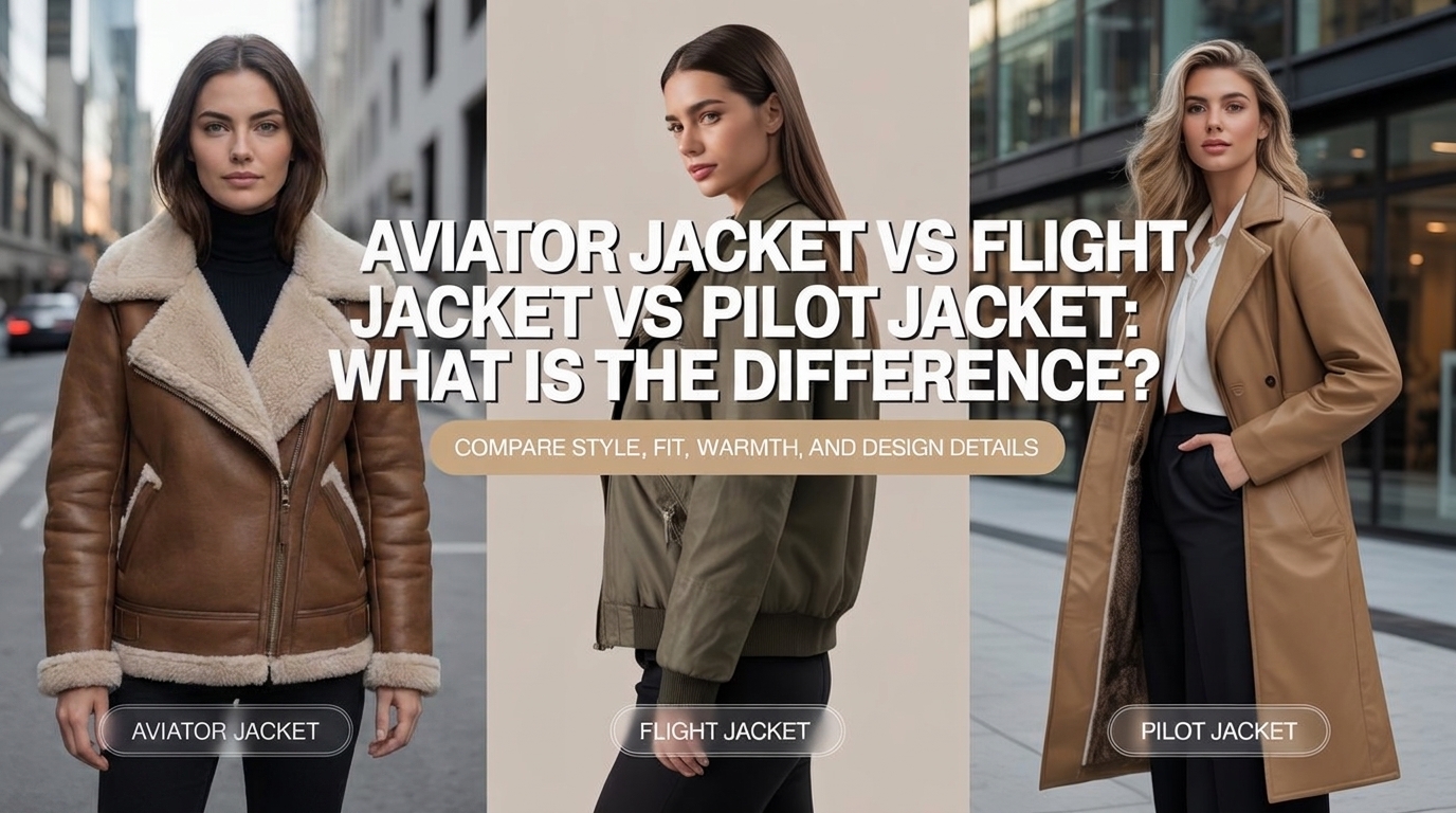 Aviator Jacket vs Flight Jacket vs Pilot Jacket: What Is the Difference?