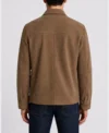 Classic Mens Brown Suede Shacket back