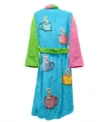 Multicolor Tyler Durden Fight Club Mug Print Bath Robe Back