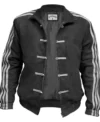 Adidas Chinese New Year Black Suede Leather Jacket Multicolor