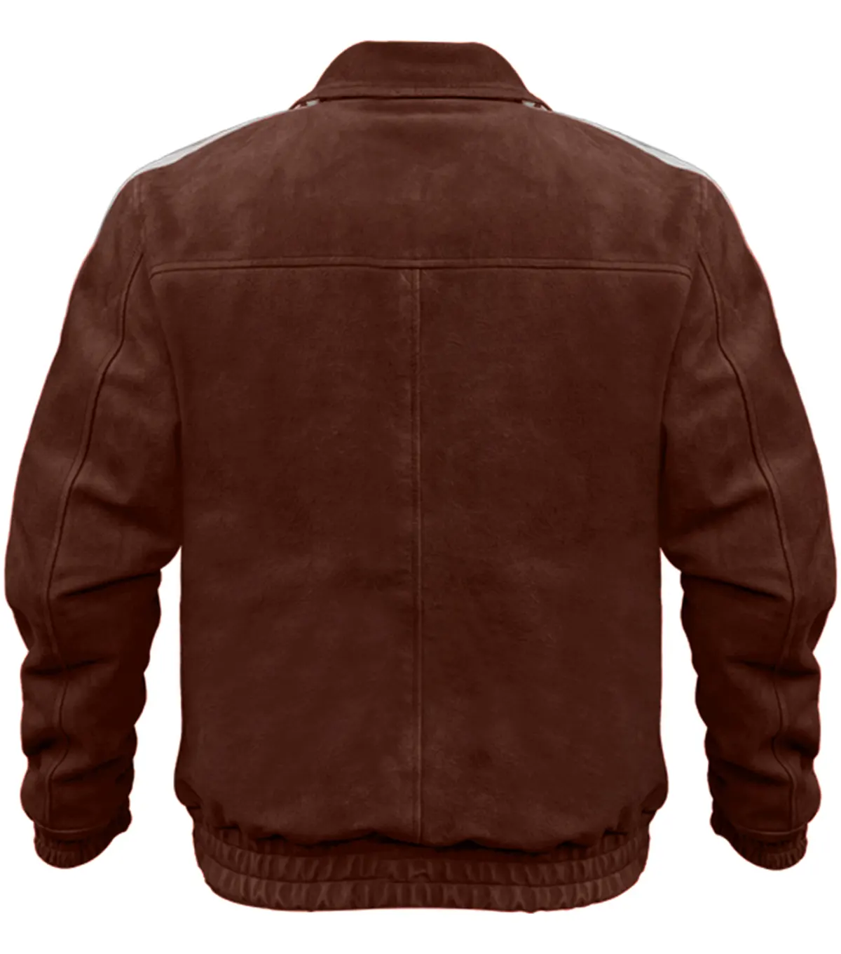 Adidas Chinese New Year Brown Suede Leather Jacket Multicolor back