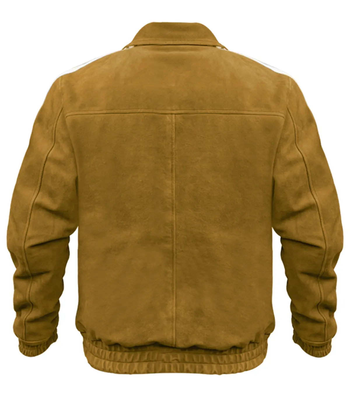 Adidas Chinese New Year Yellow Suede Leather Jacket Multicolor back