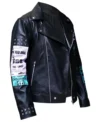 Bloody Valentine Megan Fox Black Leather Biker Jacket side