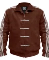 Buy Adidas Chinese New Year Brown Suede Leather Jacket Multicolor