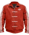 Buy Adidas Chinese New Year Red Suede Leather Jacket Multicolor
