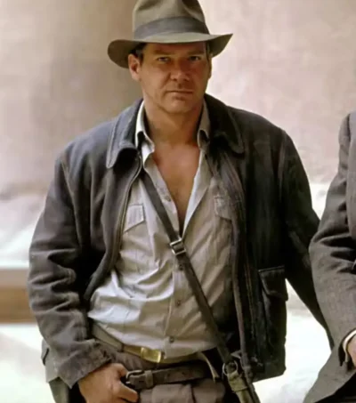 Buy Indiana Jones Harrison Ford Brown Leather Jacket