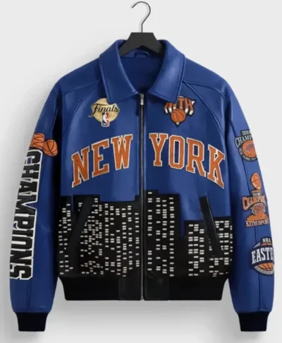 Kith New York Knicks 2026 Champions Leather Jacket