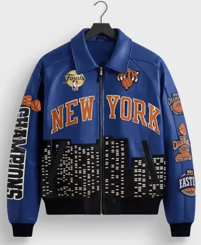 Kith New York Knicks 2026 Champions Leather Jacket