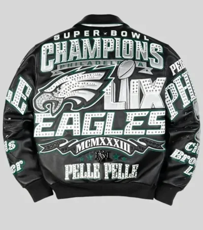 Meek Mill Pelle Pelle Eagles Jacket back