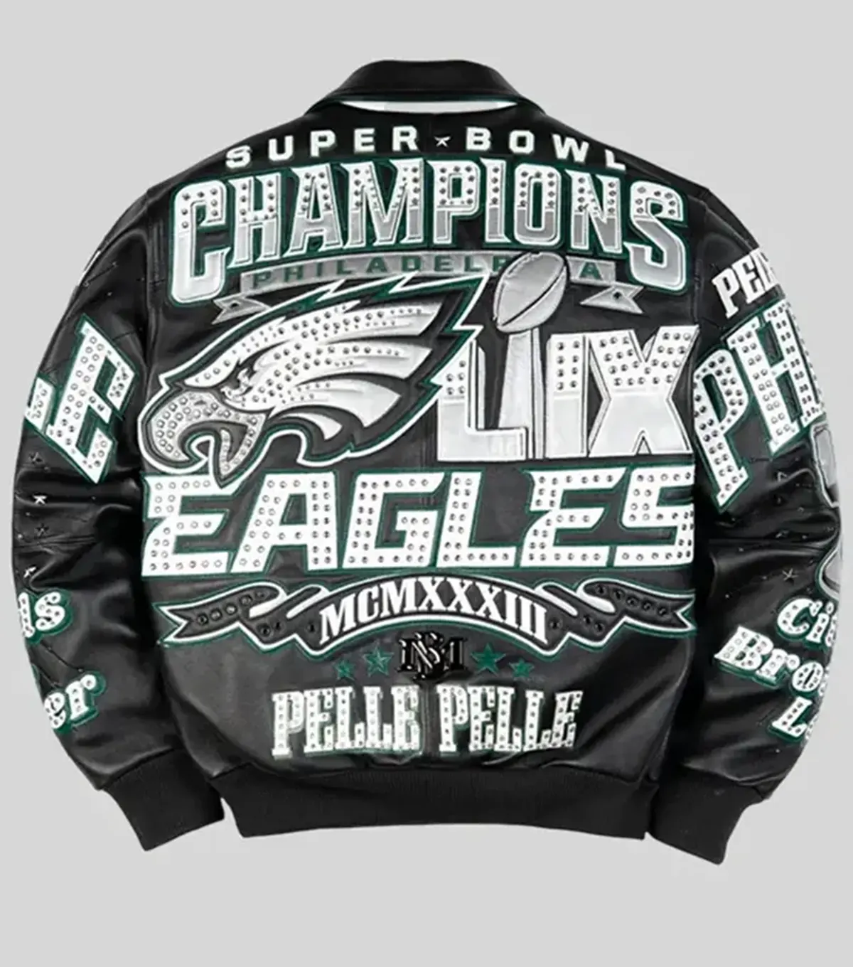 Meek Mill Pelle Pelle Eagles Jacket back