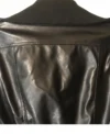 Miley Cyrus Max Azria Crop Black Leather Jacket back