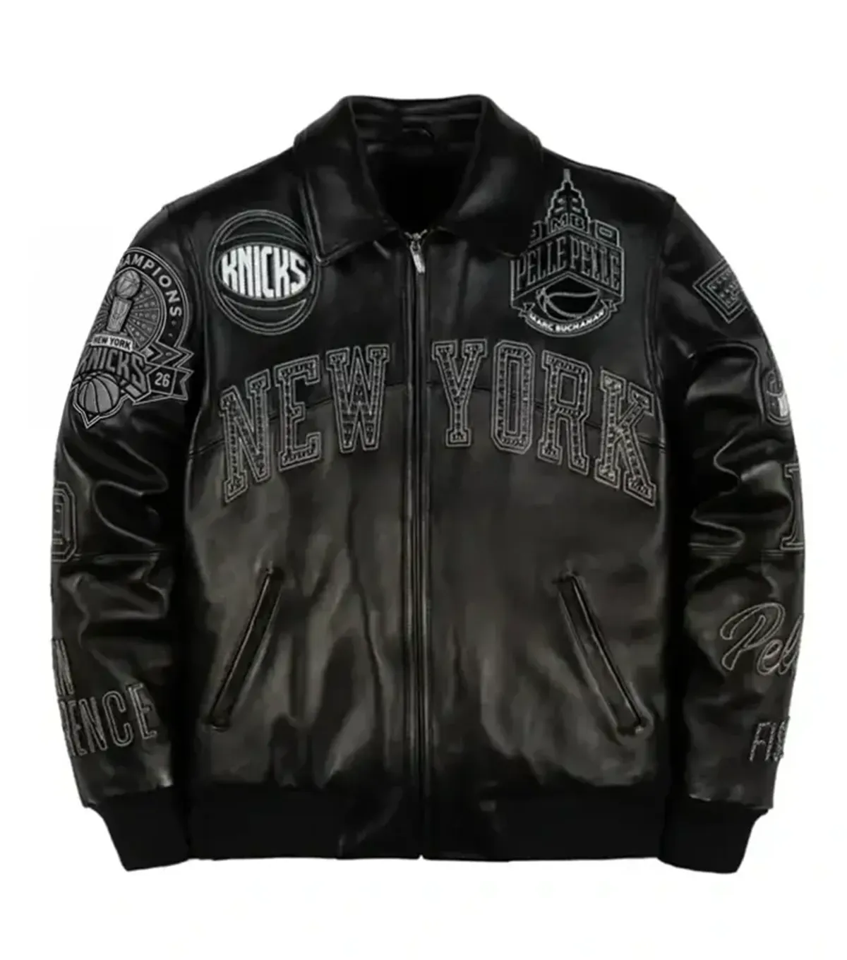 Pelle Pelle x FISLL Knicks Jacket Black