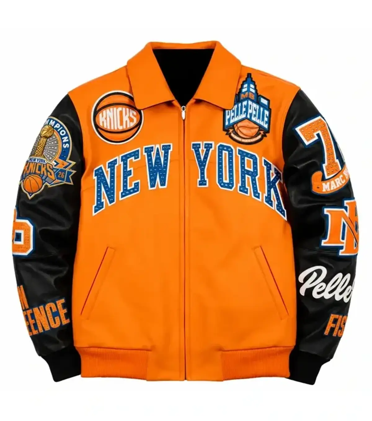 Pelle Pelle x FISLL Knicks Jacket Orange