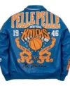 Pelle Pelle x FISLL Knicks Jacket blue back